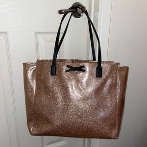 USED Kate Spade MAVIS STREET GLITTER TADEN LARGE TOTE (PURSE ONLY)